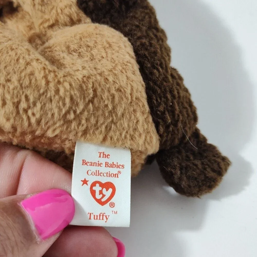 Vintage Ty Beanie Babies Tuffy The Terrier Dog Plush Stuffed Animal 1996 6